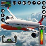 Flight Simulator Plane Game 3D icône