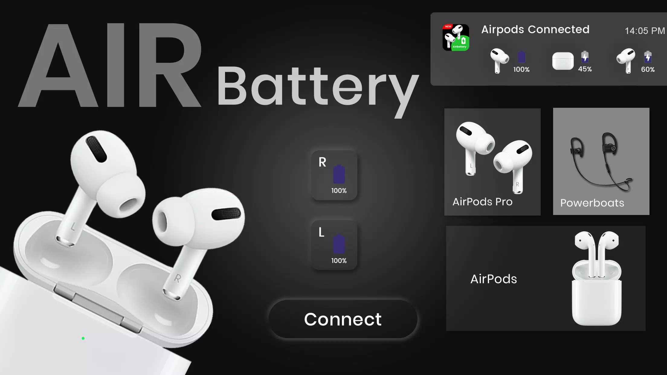 Air Battery - Airpods Status & Control APK pour Android Télécharger