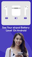 مستوى حالة بطارية Airpods الملصق