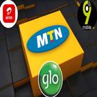 Nigerian Network Codes, MTN, Glo, 9Mobile, Airtel icône