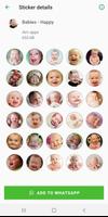 Airv Stickers -( WAStickerApps ) Babies , Animals captura de pantalla 1