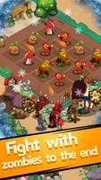 Walking Zombies-Plants Guard Farm Poster