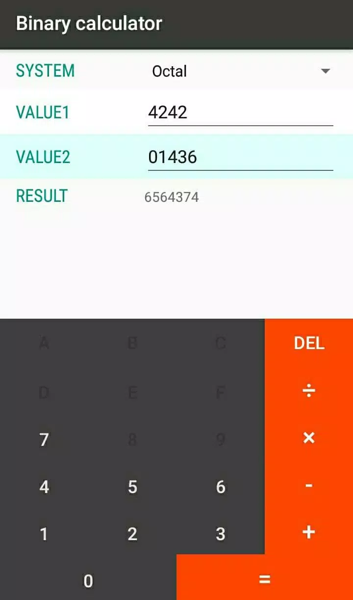 Descarga de APK de Calculadora de sistema binario para Android