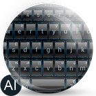 AI Keyboard Theme Frame Blue ไอคอน