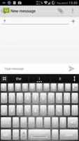 AI Keyboard Theme Metal White screenshot 3