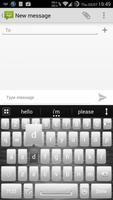 AI Keyboard Theme Metal White تصوير الشاشة 2