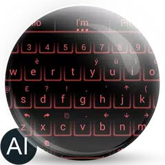 AI Keyboard Theme Neon Red アプリダウンロード