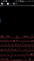 AI Keyboard Theme Neon Red screenshot 2
