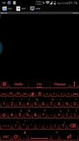 AI Keyboard Theme Neon Red скриншот 2