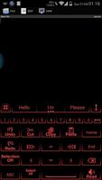 AI Keyboard Theme Neon Red capture d'écran 3