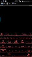 AI Keyboard Theme Neon Red скриншот 3