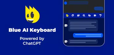 Blue AI Keyboard