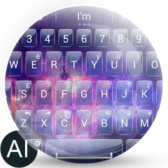 AI Keyboard Theme Glass Galaxy APK download