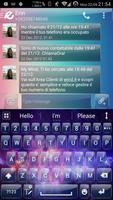 AI Keyboard Theme Glass Galaxy plakat