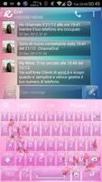 AI Keyboard Theme Glass Flower Plakat