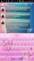 AI Keyboard Theme Glass Flower captura de pantalla 1