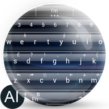 AI Keyboard Theme Glass Blue biểu tượng