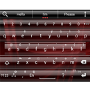 AI Keyboard Theme Glass Red APK