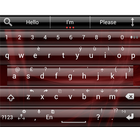 AI Keyboard Theme Glass Red ไอคอน
