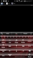 AI Keyboard Theme Glass Red screenshot 3
