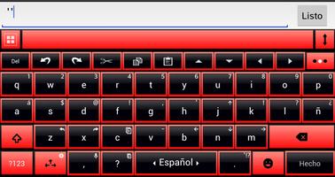 THEME AI TYPE BLACK RED GLASS تصوير الشاشة 2