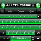 THEME FOR AI TYPE BLACK GREEN icône