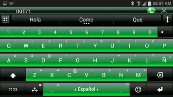 THEME FOR AI TYPE BLACK GREEN screenshot 3