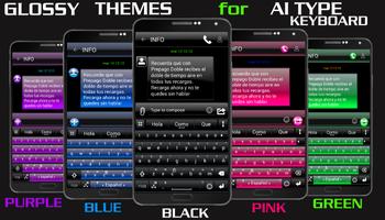 THEME FOR AI TYPE BLACK GREEN پوسٹر