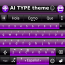 THEME FOR AI TYPE BLACK PURPLE APK