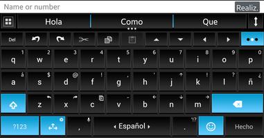 THEME AI TYPE  BLACK BLUE screenshot 2