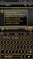 THEME FOR AI TYPE  BLACK GOLD screenshot 1