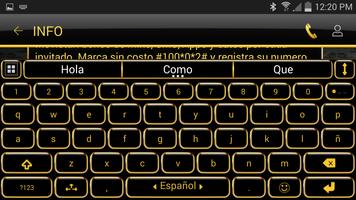 THEME FOR AI TYPE  BLACK GOLD screenshot 2