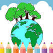 ”Earth Coloring Book