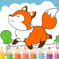 Fox Coloring Book