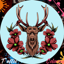 Tattoo Deer Coloring Book APK
