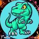Tattoo Dinosaur Coloring Book APK