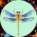 Tattoo Dragonfly Coloring Book APK