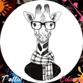 Tattoo Giraffe Coloring Book