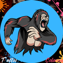 Tattoo Gorilla Coloring Book APK
