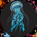 Tattoo Jellyfish Coloring Book APK