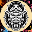 Tattoo Kong Beast Coloring APK