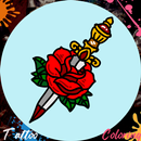 Tattoo Rose Coloring Book APK