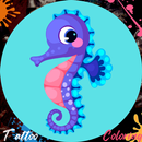 Tattoo Seahorse Coloring Book APK