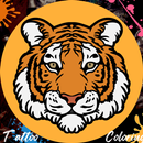 Tattoo Tiger Head Coloring App APK
