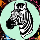 Tattoo Zebra Coloring Book APK