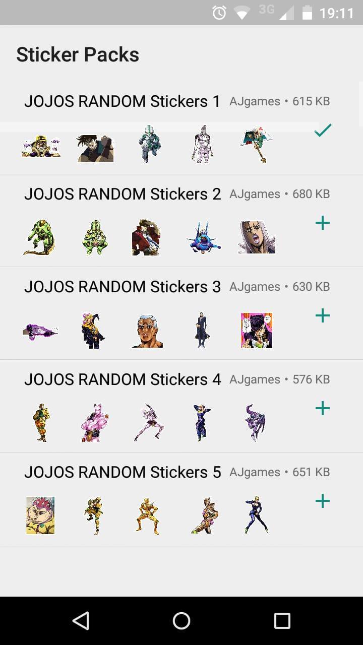 Jojos Stickers Whatsapp For Android Apk Download
