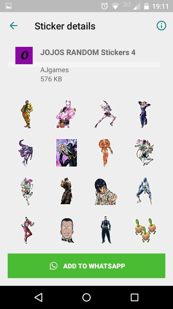 Jojos Stickers Whatsapp For Android Apk Download