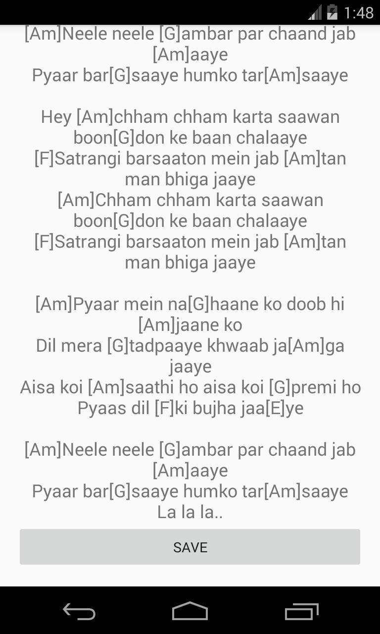 Hindi Songs Chords for Android - APK Download