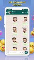 Emojis Stickers For WhatsApp With 3D Animation capture d'écran 1