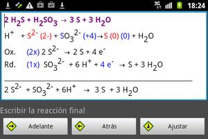 Ajuste RedOx Ion - electrón screenshot 1